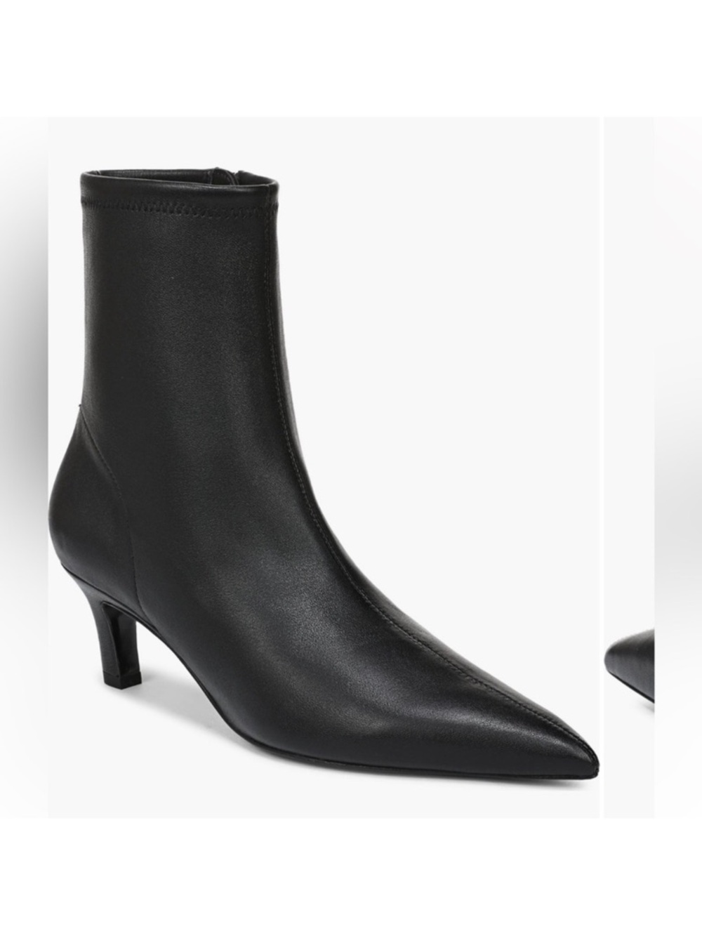 Favorite Daughter Sasha Bootie Kitten Heel Ankle Boots Black Leather Size 8